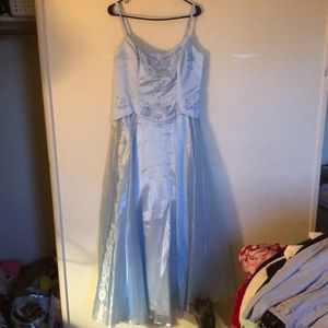 Light blue prom dress